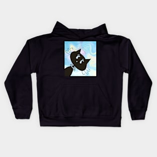 Peekaboo Cosmic Cat Kids Hoodie